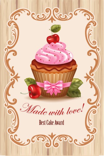Holzschild 20x30 cup cake - holzschild,