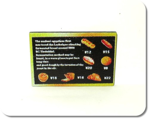 Miniatur menütafel - miniatur,