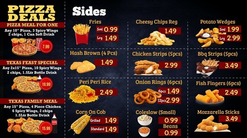 Digital menu board - menu,