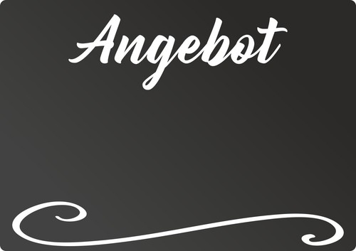 Angebot tafel waagerecht - -,
